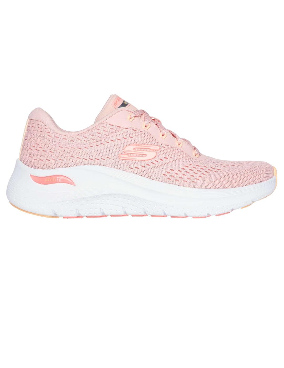 Deportivo mujer Skechers Arch Fit rosa