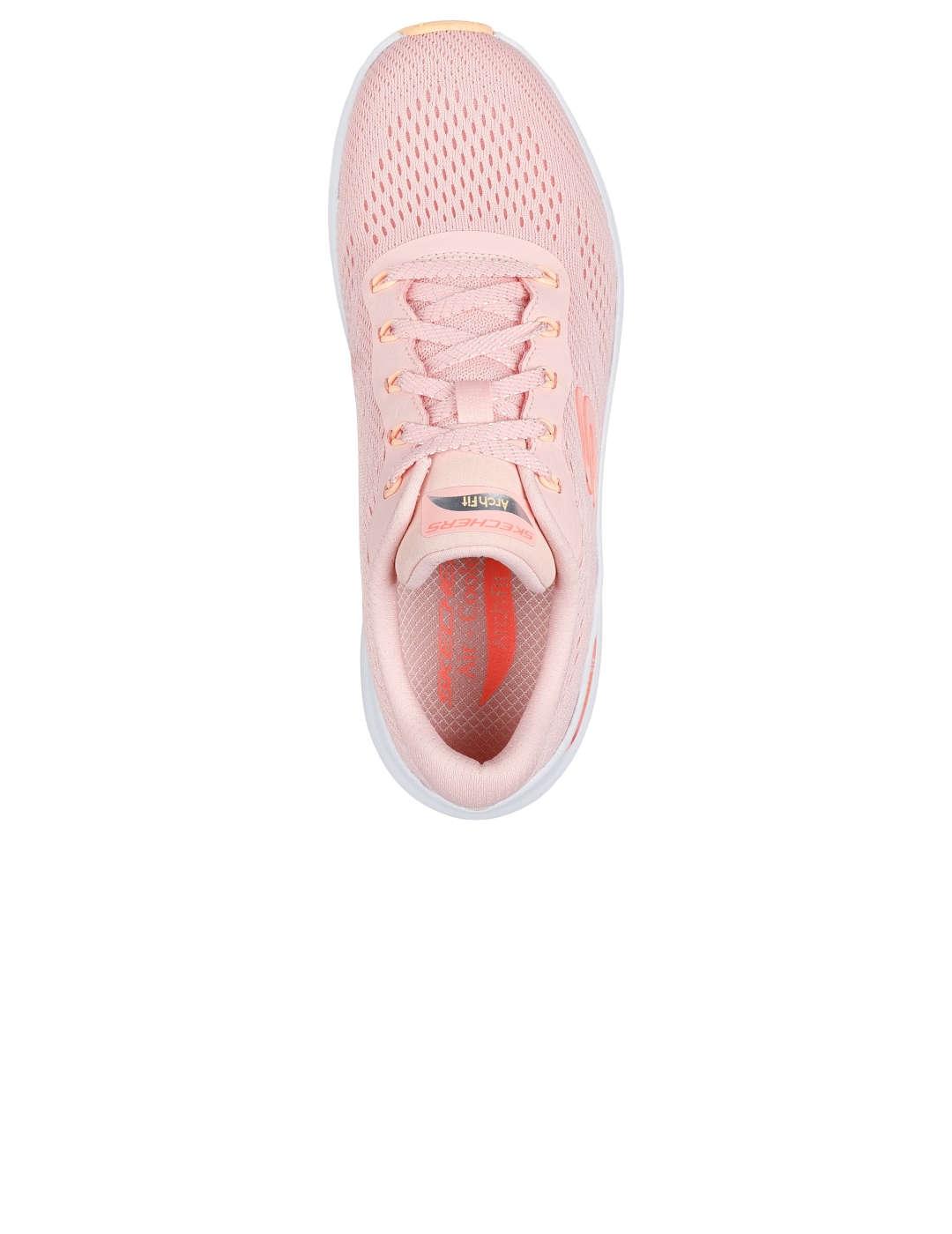 Deportivo mujer Skechers Arch Fit rosa