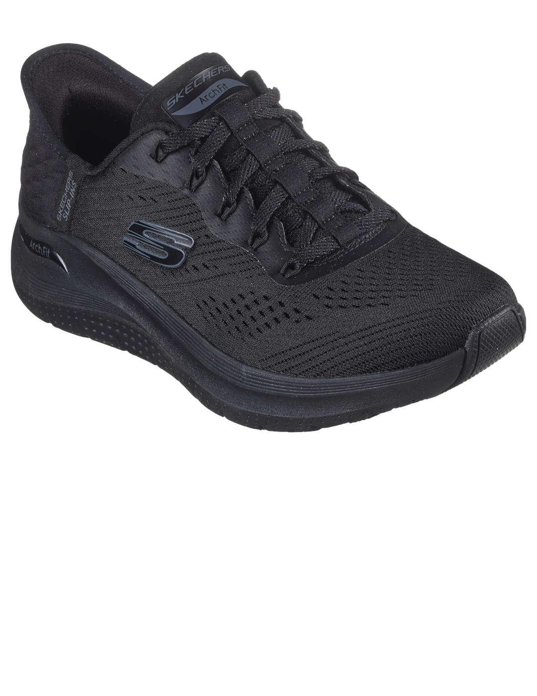 Deportivo mujer Skechers Arch Fit Slip-Ins negro