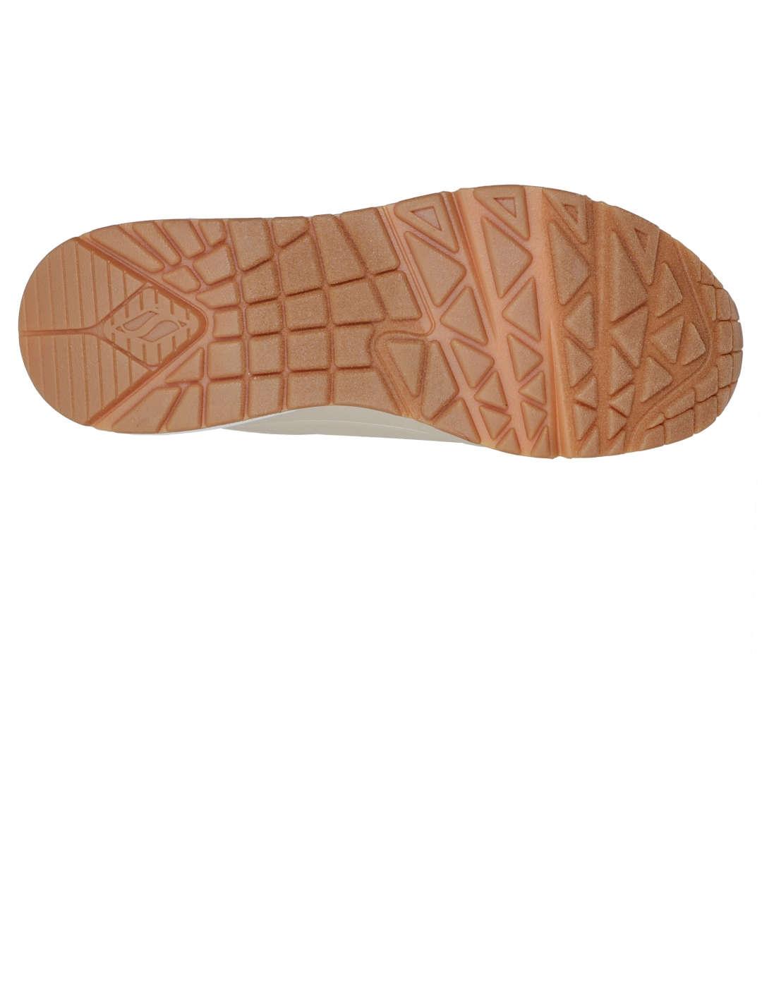 Deportivo mujer Skechers Uno beige