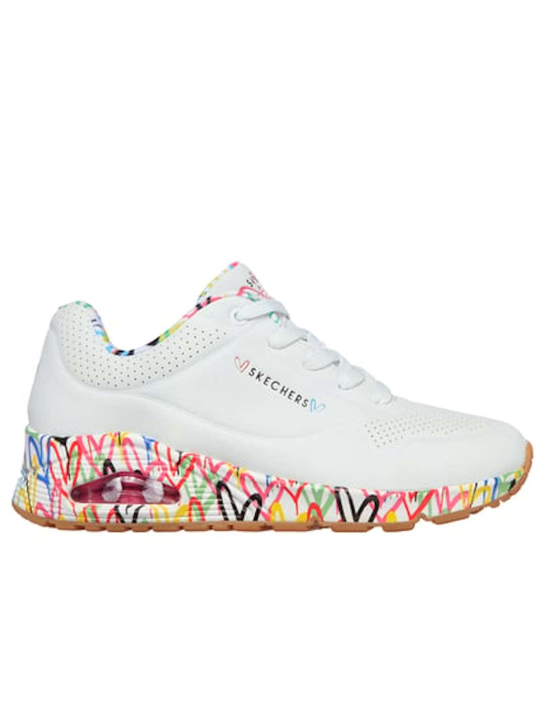 Deportivo mujer Skechers Uno Loving blanco