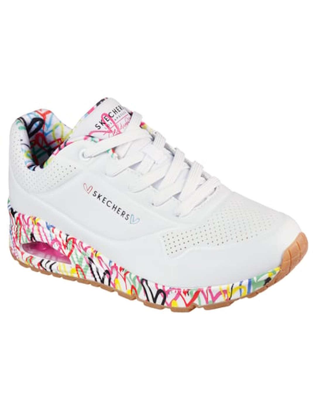 Deportivo mujer Skechers Uno Loving blanco