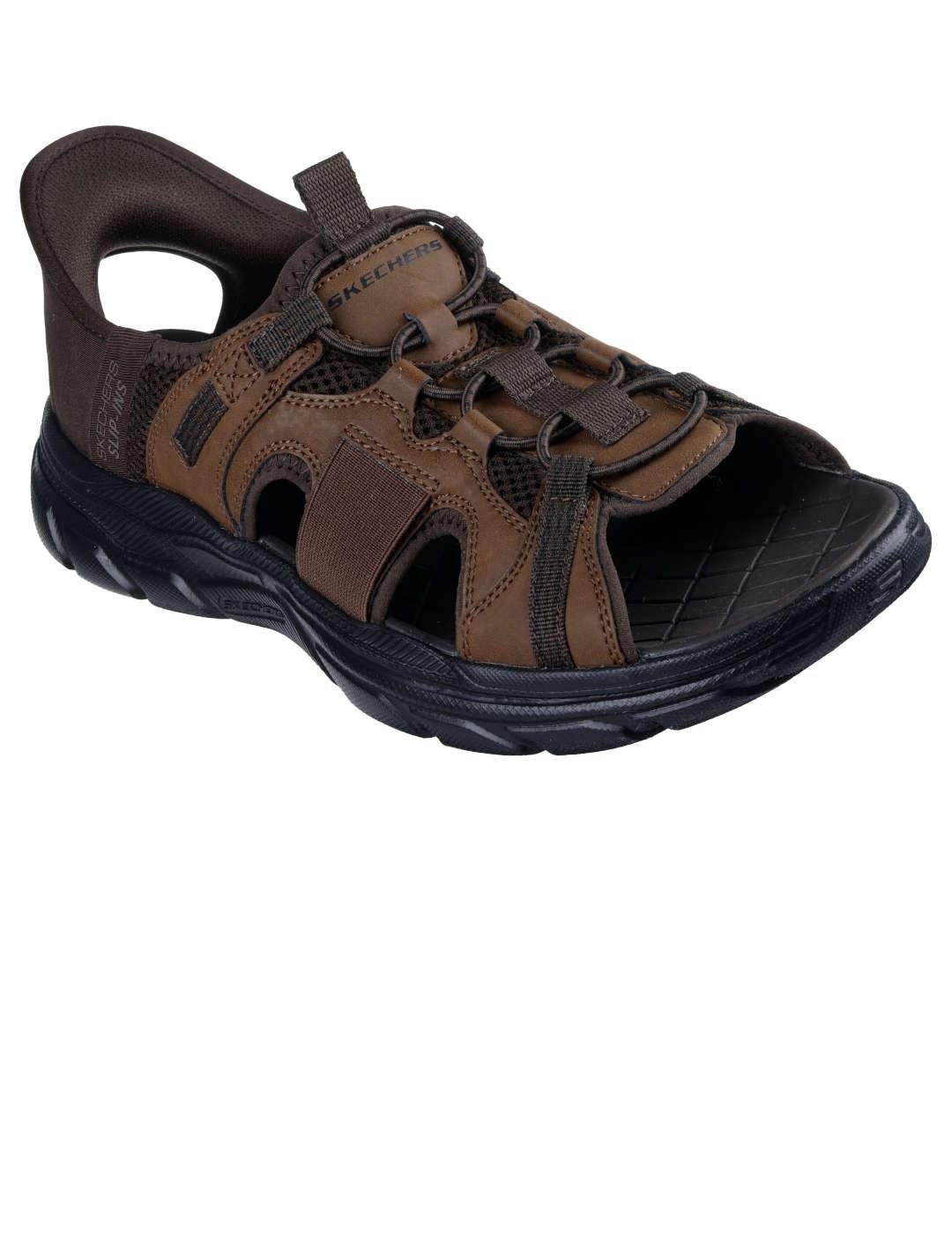 Sandalia hombre Skechers Revolted SS marrón