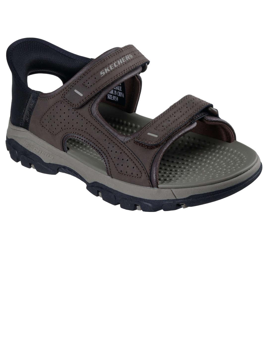 Sandalia hombre Skechers Tresmen marrón