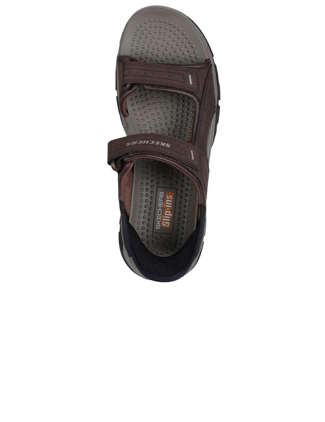 Sandalia hombre Skechers Tresmen marrón