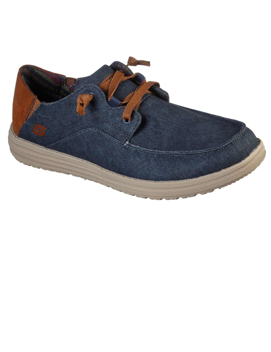 Wallbay hombre Skechers Melson azul