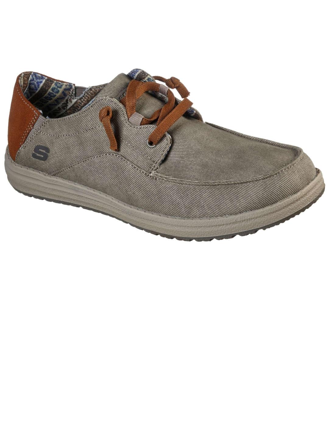 Wallbay hombre Skechers Melson taupe