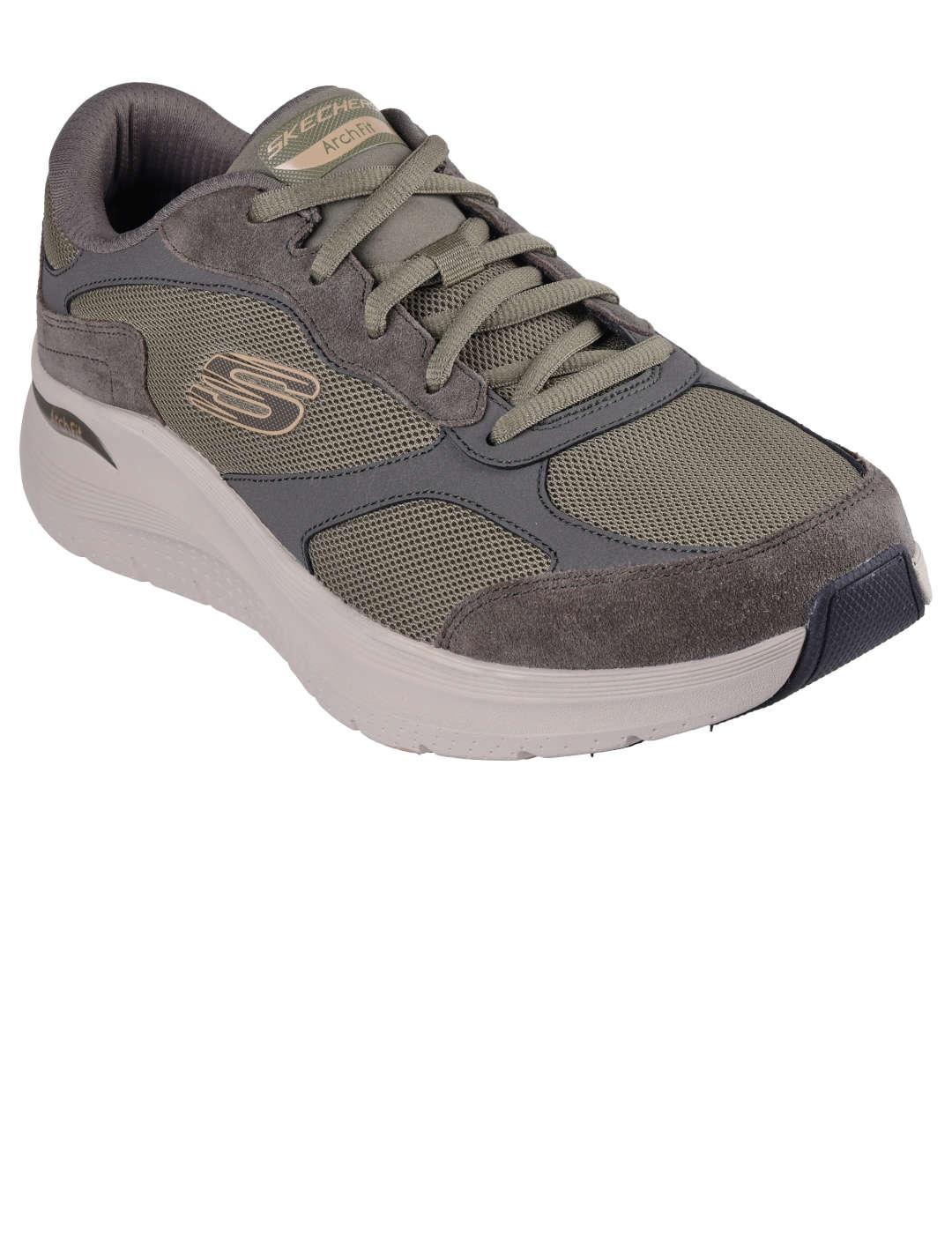 Deportivo hombre Skechers Arch Fit  verde