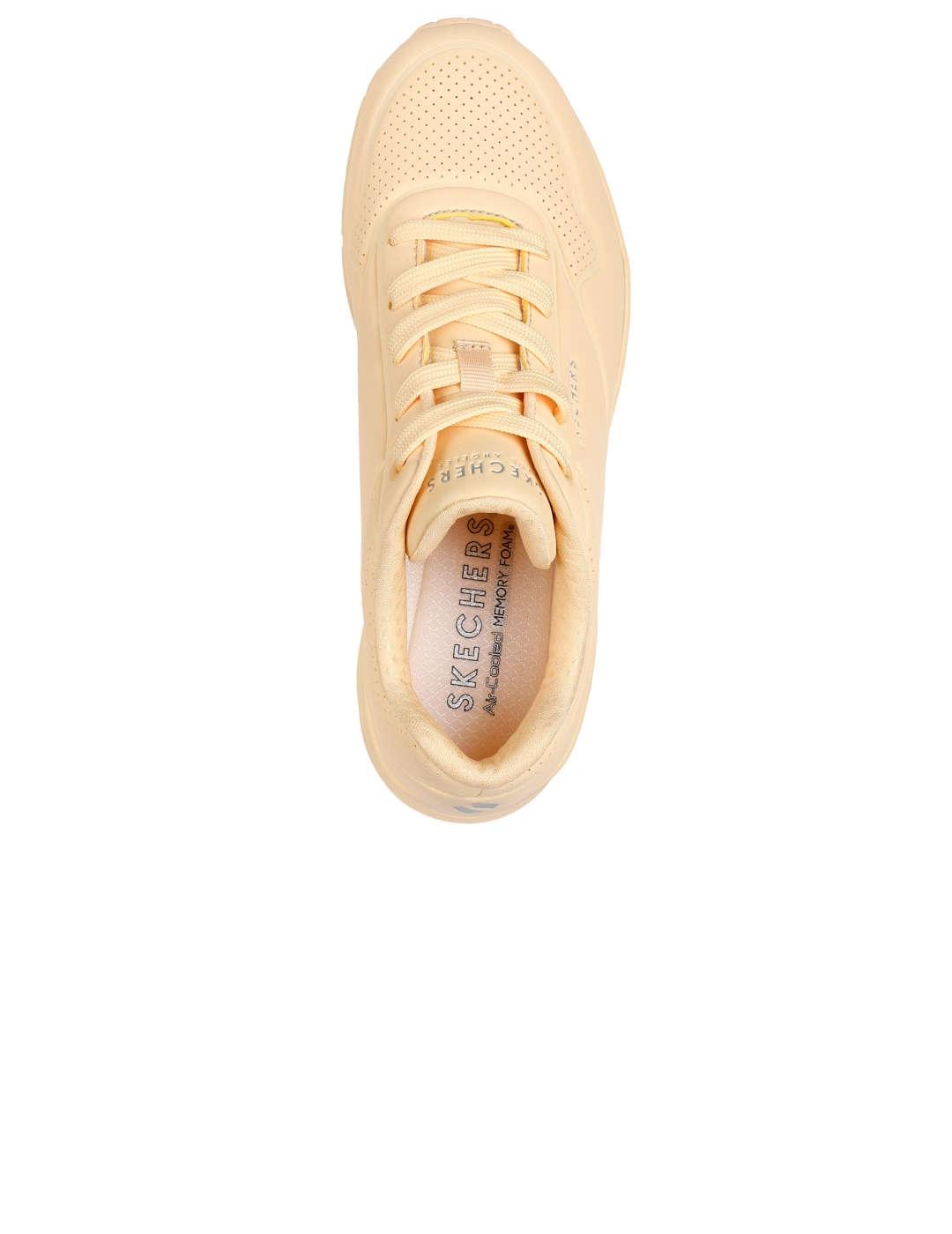 Deportivo mujer Skechers Uno melocoton