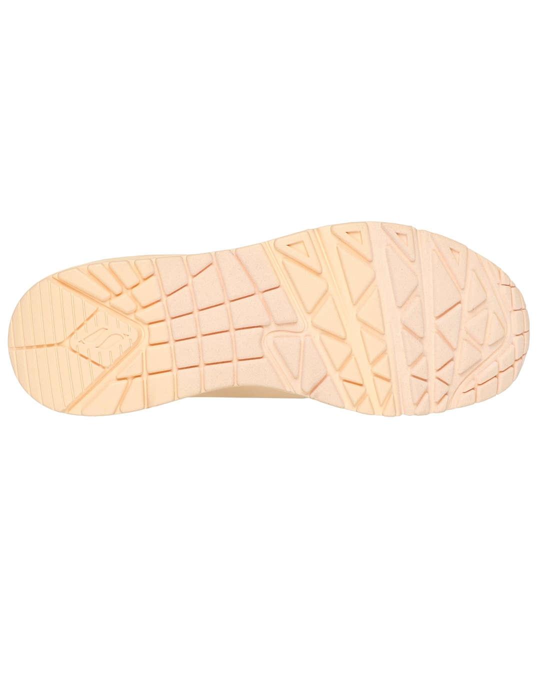 Deportivo mujer Skechers Uno melocoton