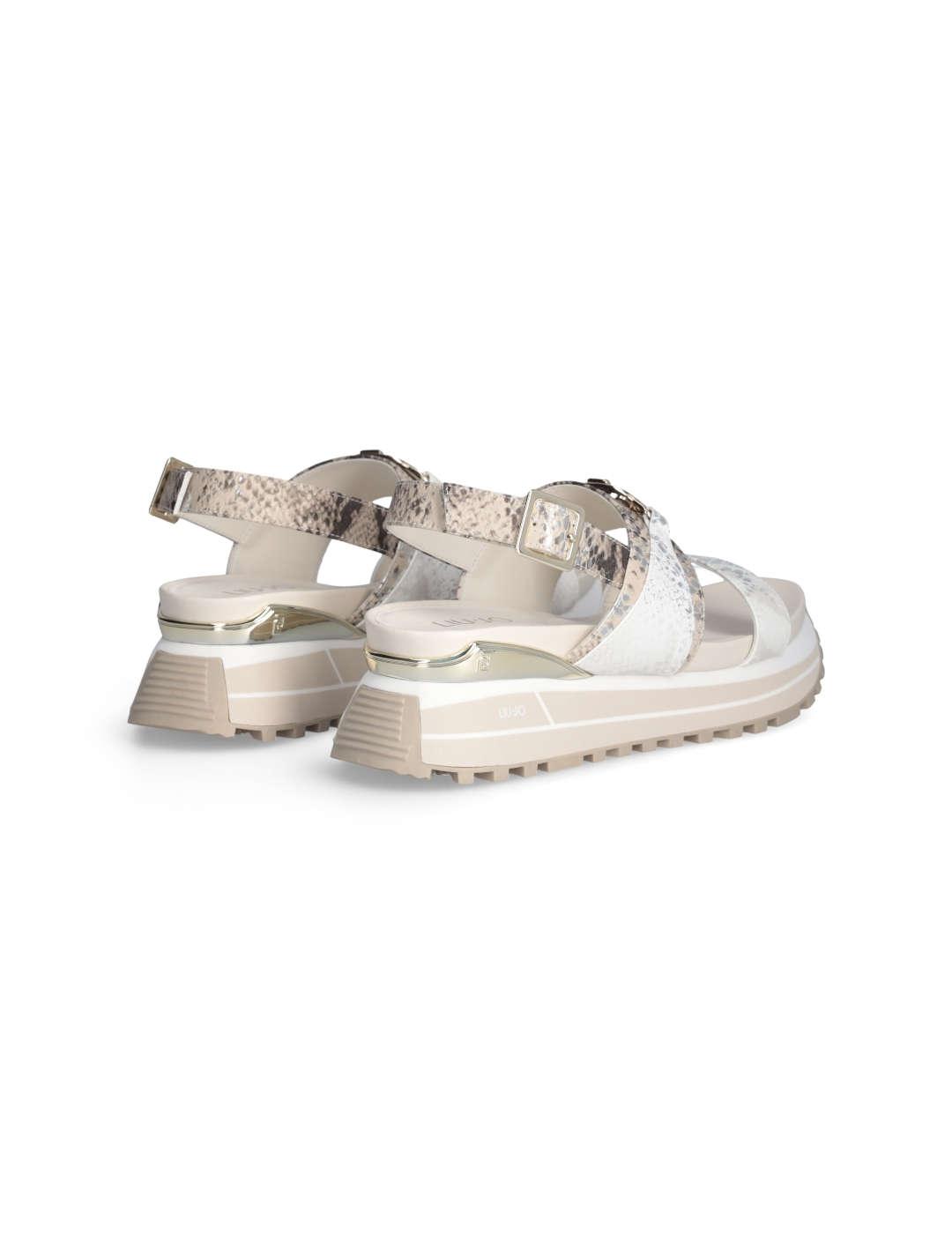 Sandalìa mujer Liu-Jo Maxi Wonder beige