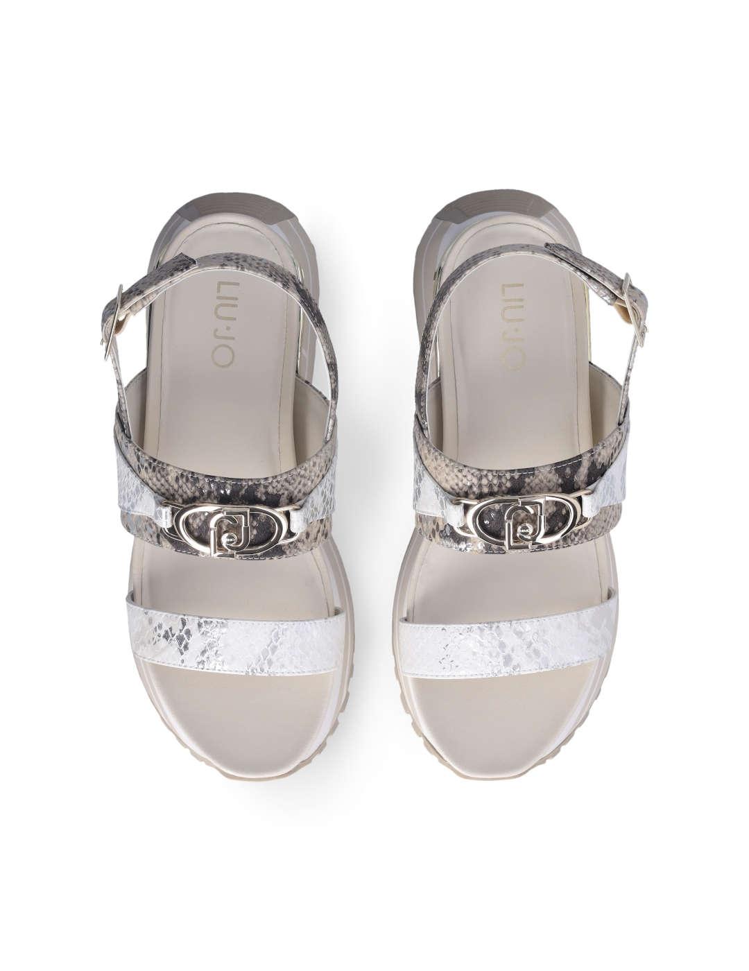 Sandalìa mujer Liu-Jo Maxi Wonder beige