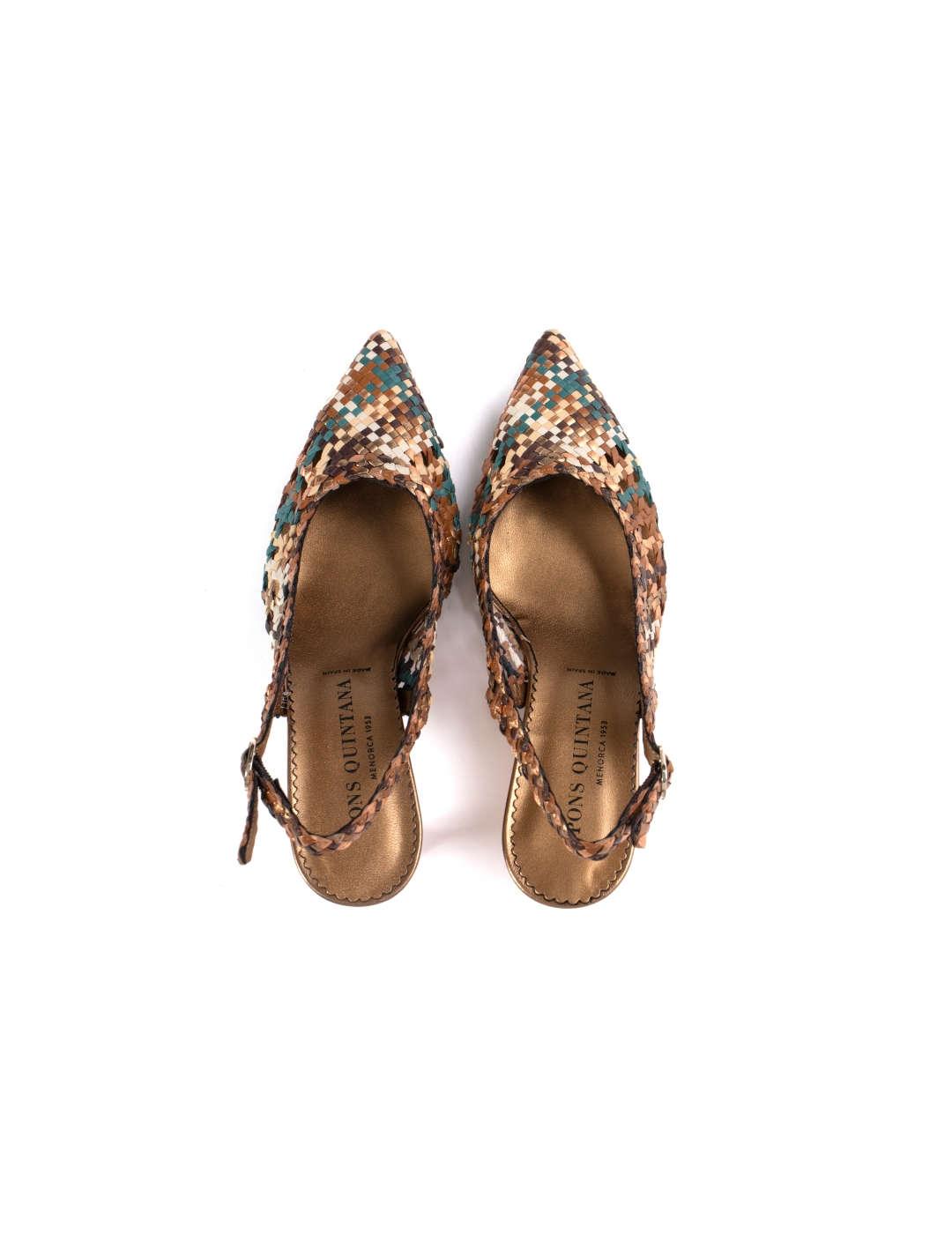 Zapato de salón mujer Pons Quintana multicolor