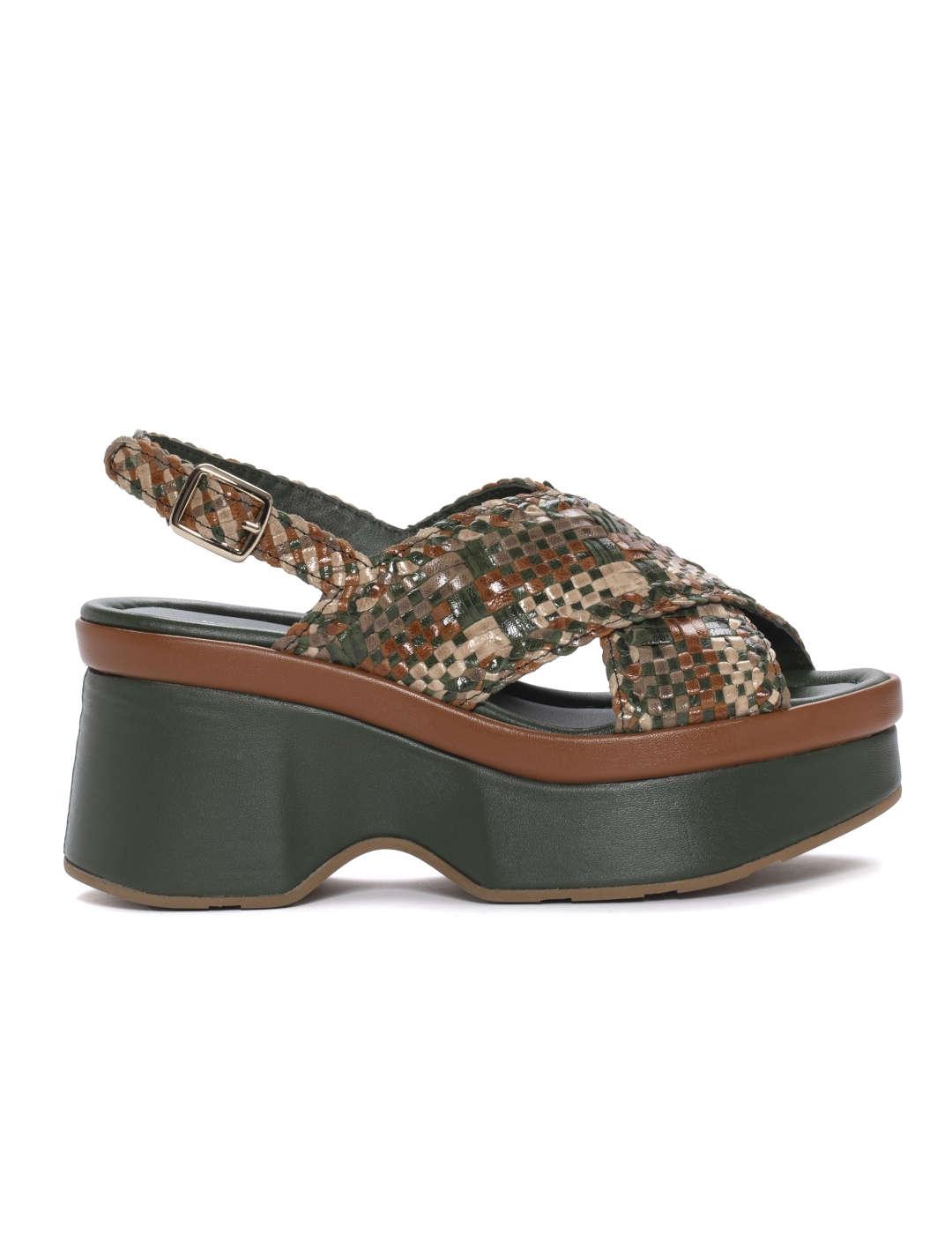 Sandalia mujer Pons Quintana verde