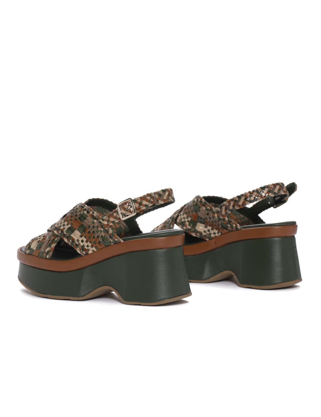 Sandalia mujer Pons Quintana verde