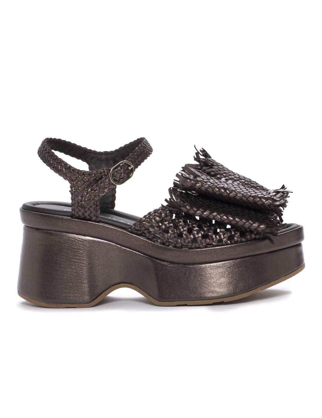 Sandalia mujer Pons Quintana Lazo marrón