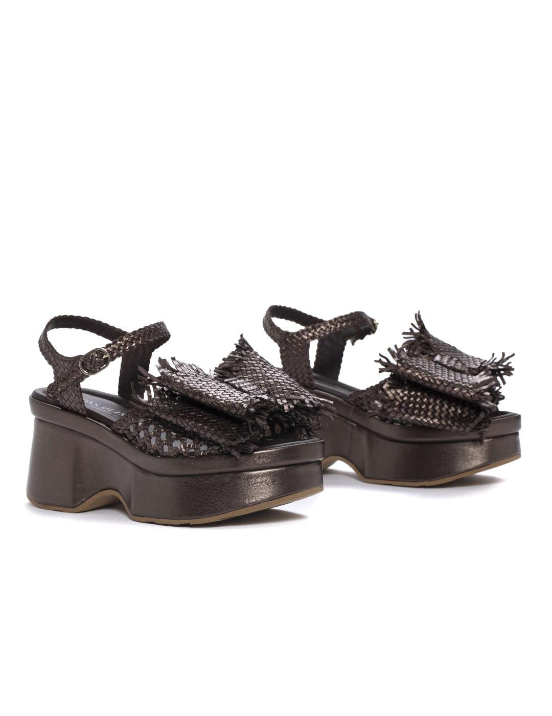 Sandalia mujer Pons Quintana Lazo marrón