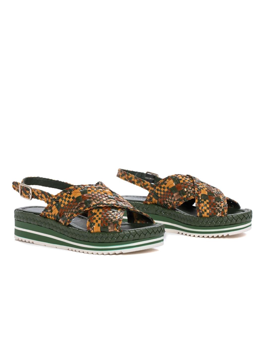 Sandalia mujer Pons Quintana verde