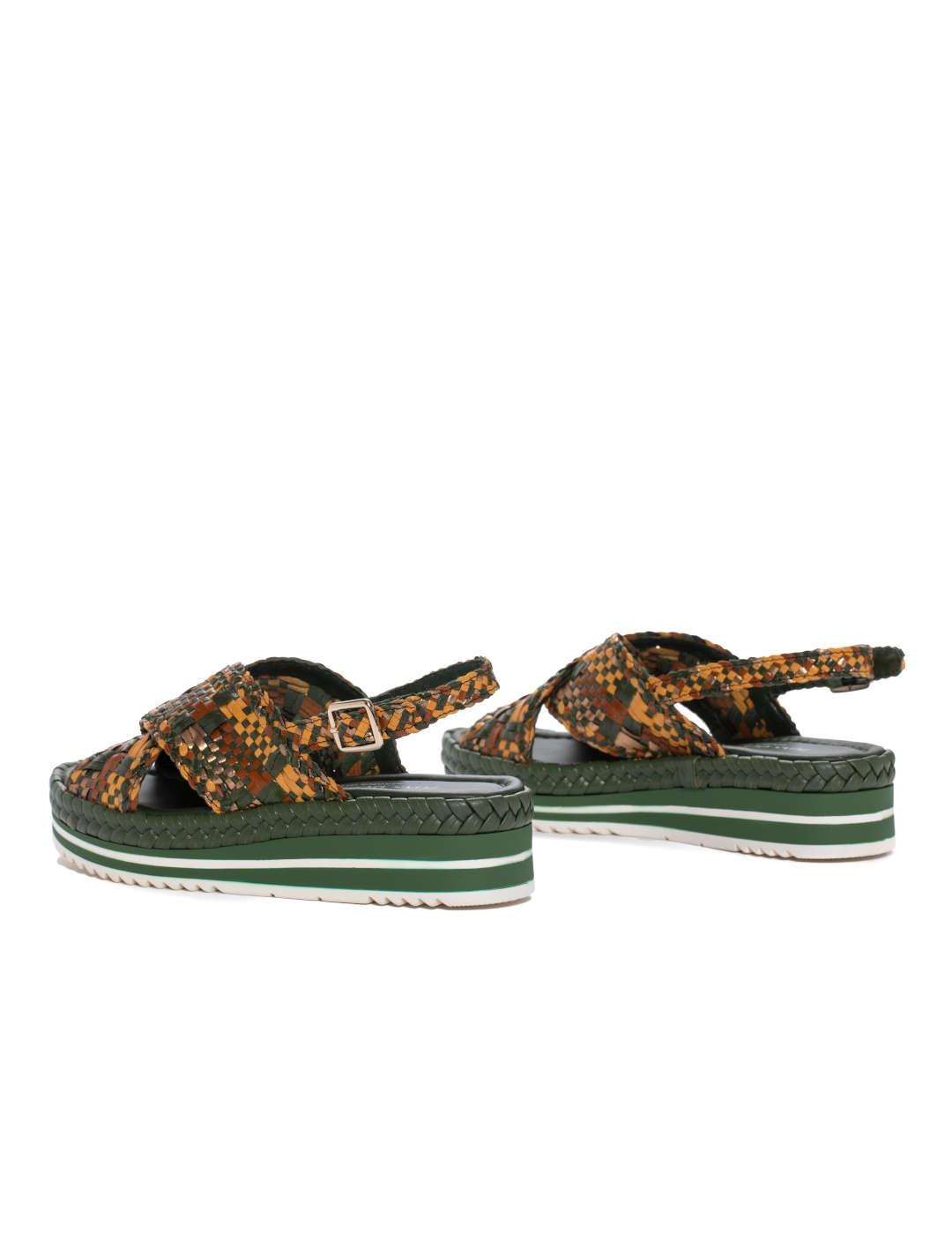 Sandalia mujer Pons Quintana verde