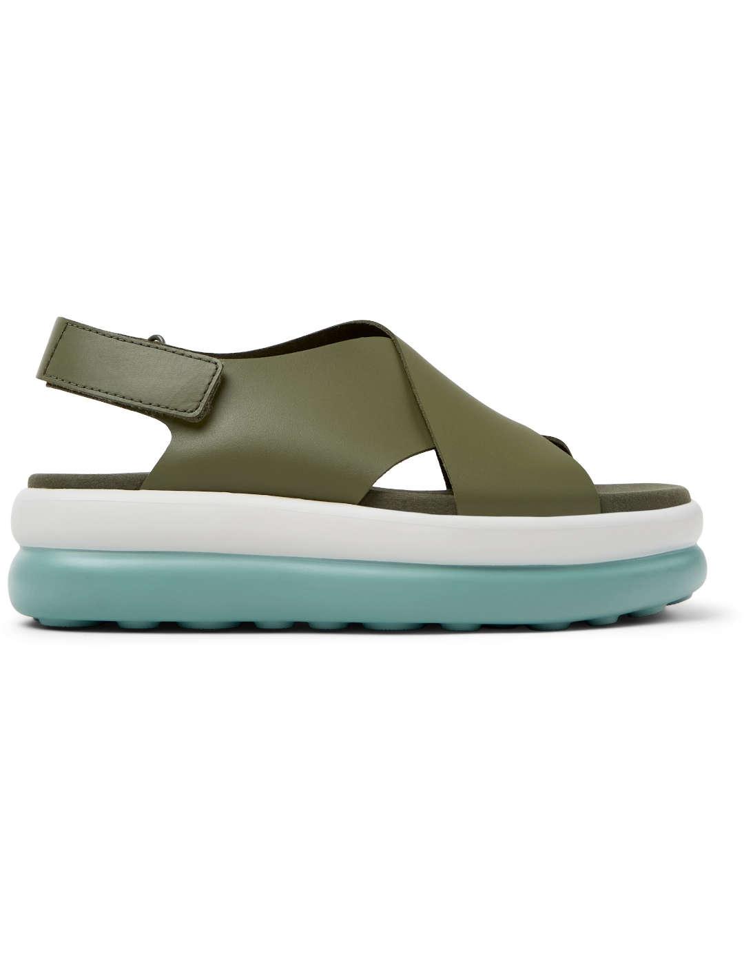 Sandalia mujer Camper Pelotas  verde