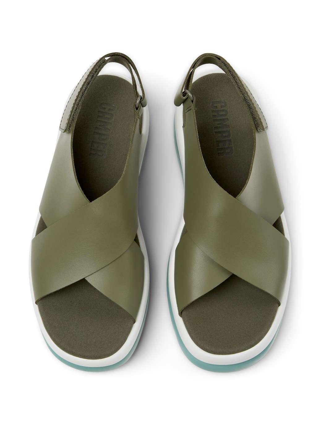 Sandalia mujer Camper Pelotas  verde