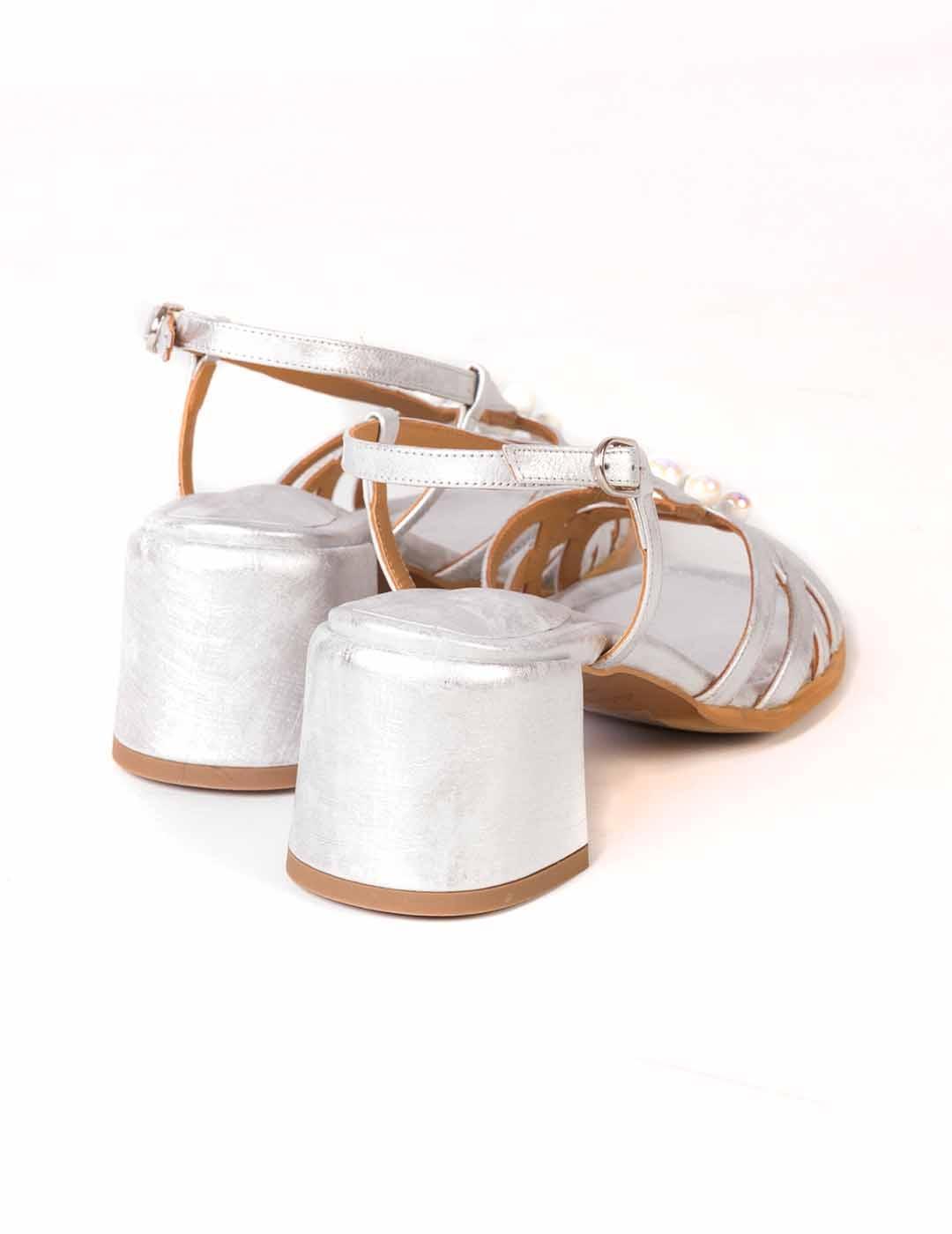 Sandalia mujer Audley plata