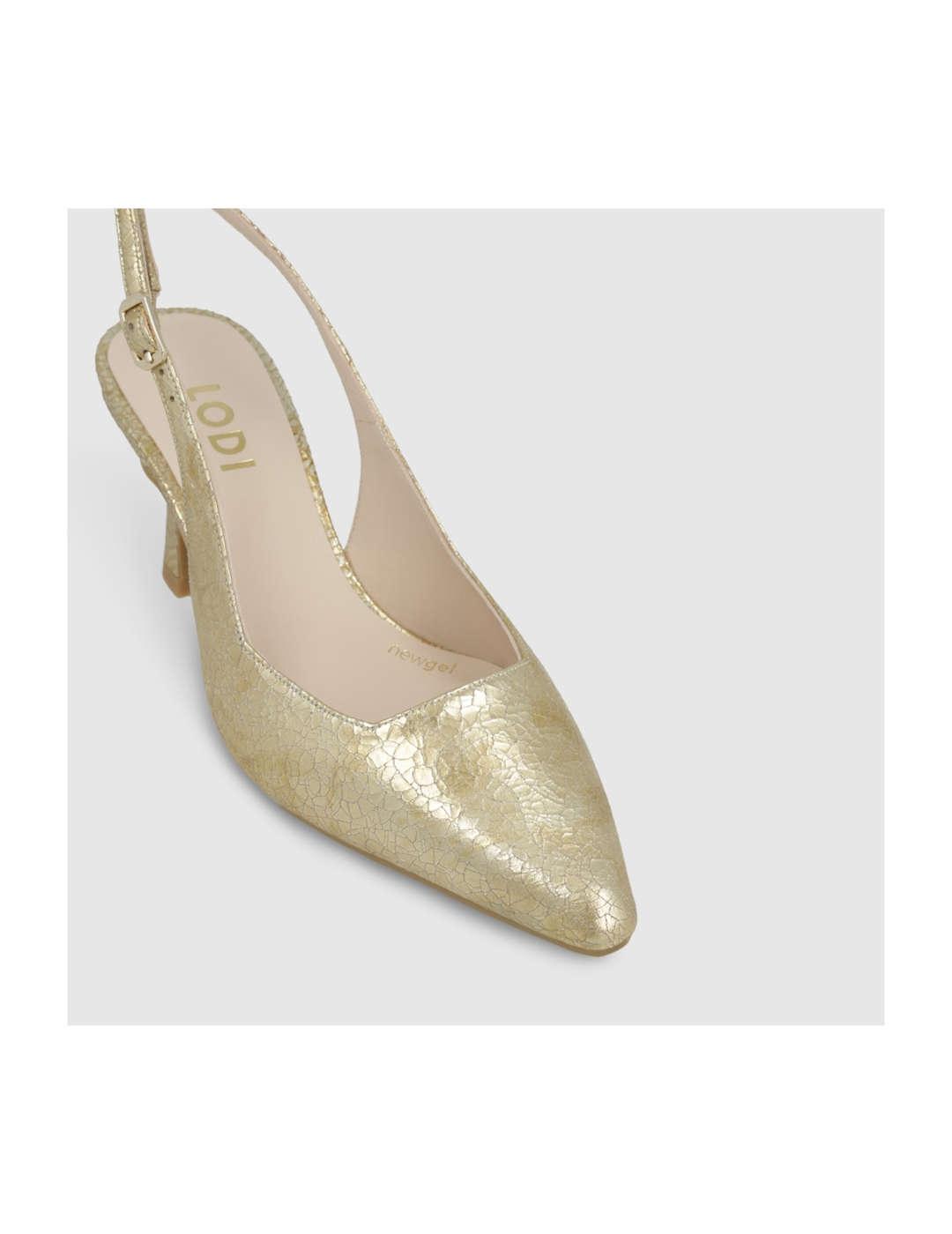 Zapato de salón mujer Lodi Egeo platino