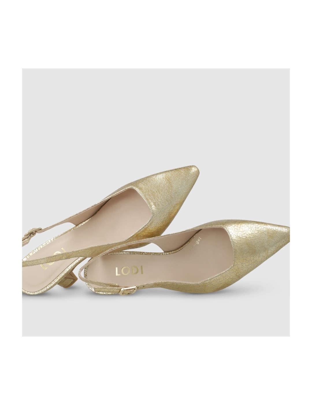 Zapato de salón mujer Lodi Egeo platino