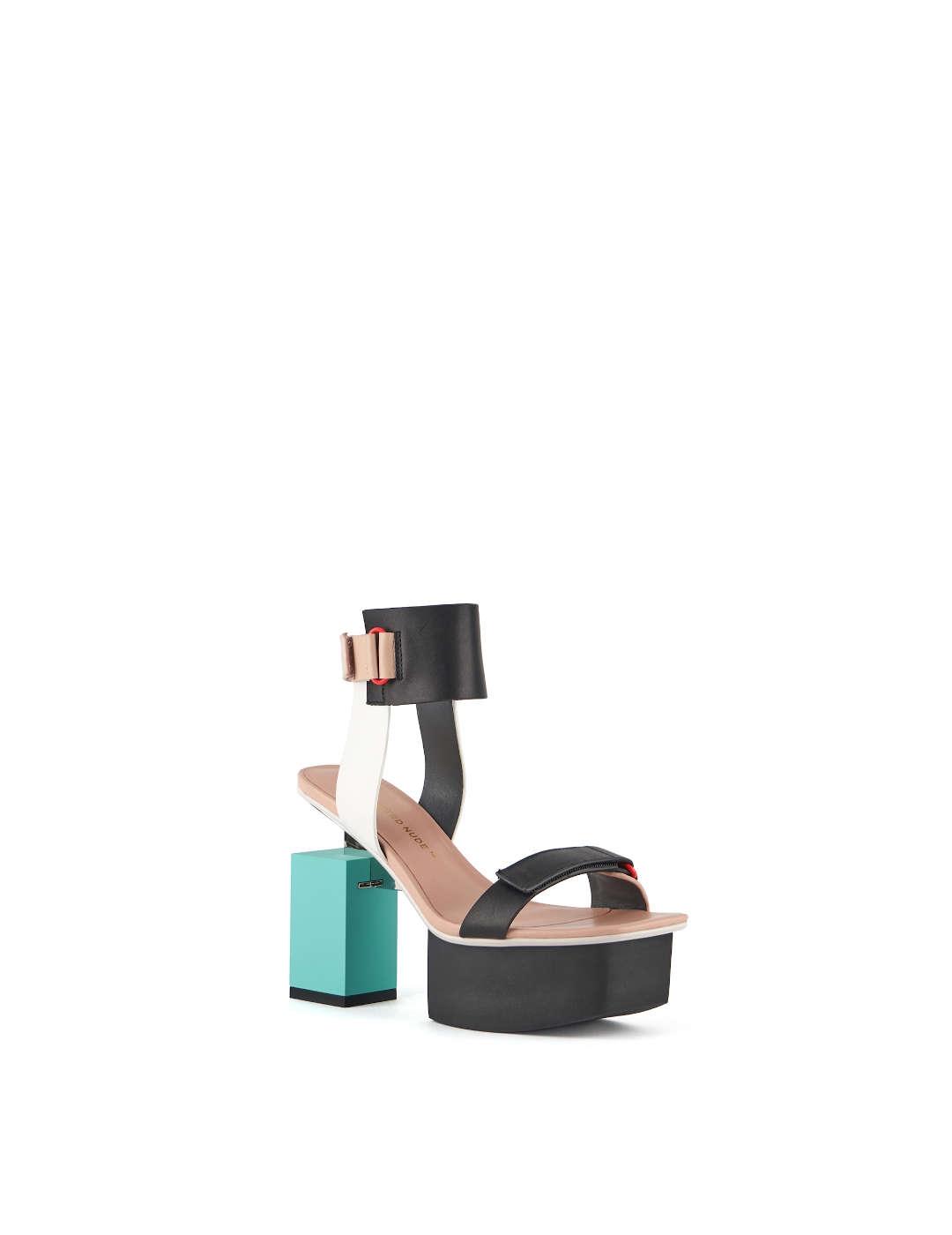 Sandalia mujer United Nude Cubist Sandal negro