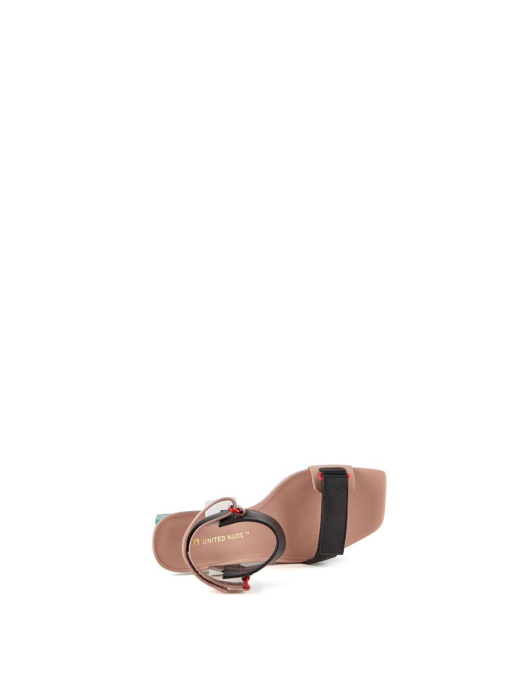 Sandalia mujer United Nude Cubist Sandal negro