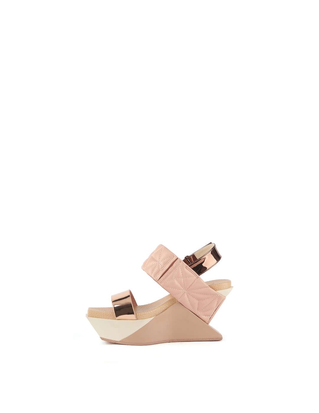 Sandalia mujer United Nude Delta Wedge rosa
