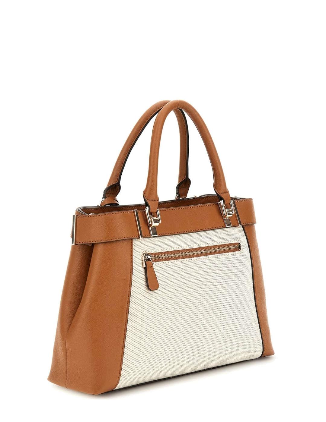 Bolso mujer Guess Anadela de mano cognan multi