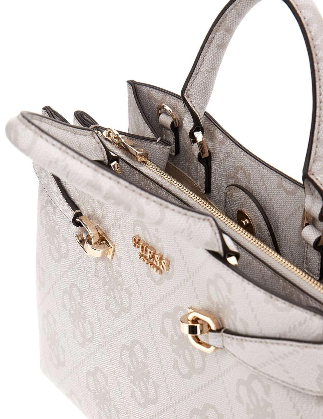 Bolso mujer Guess Lorelei logotipo 4G blanco