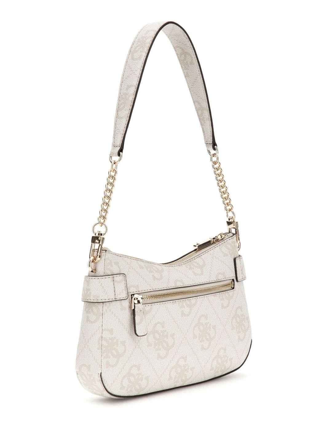 Bolso mujer Guess Lorelei logotipo 4G blanco