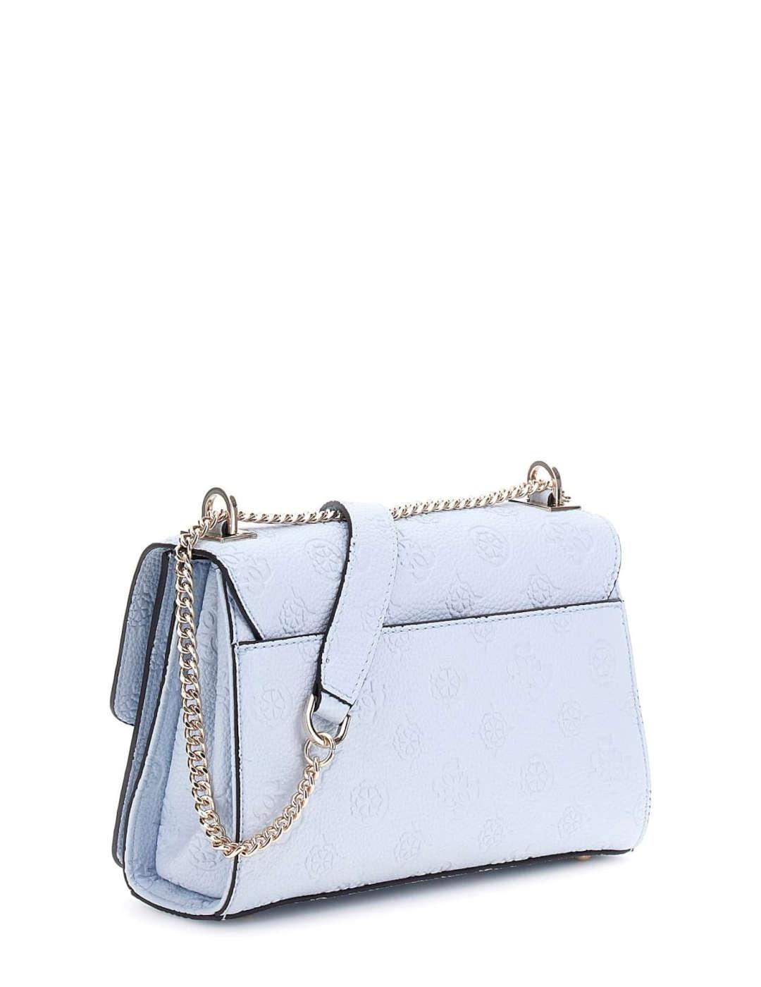 Bandolera mujer Guess Cresidia logotipo 4G azul