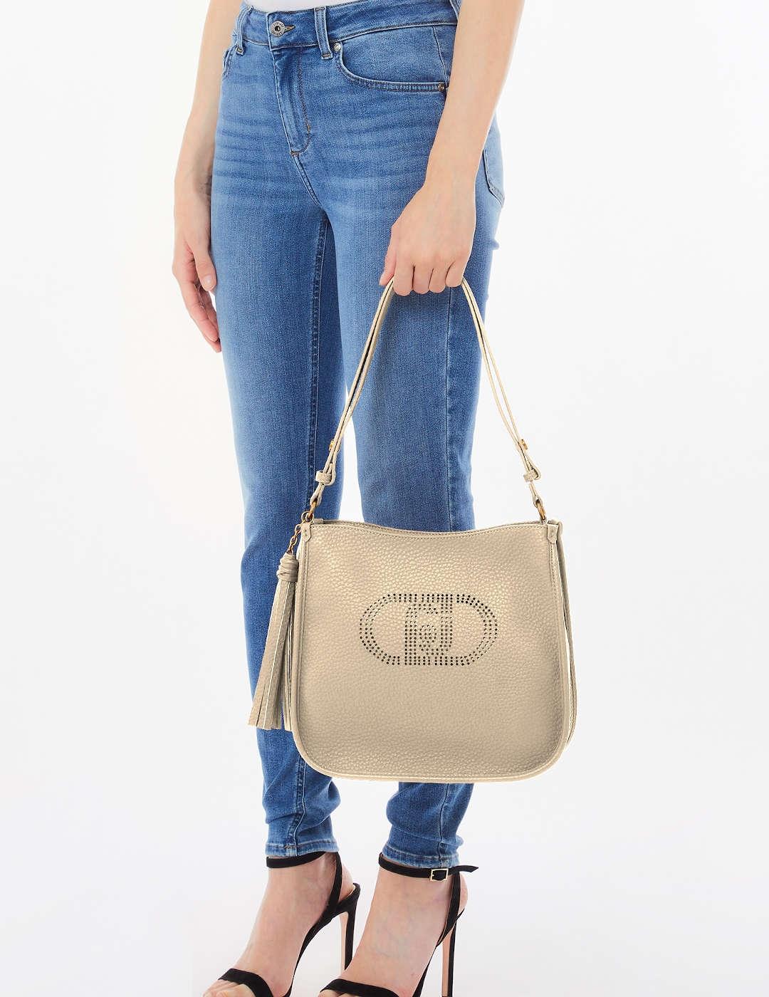 Bolso de hombro mujer Liu-Jo Cossbody taupe