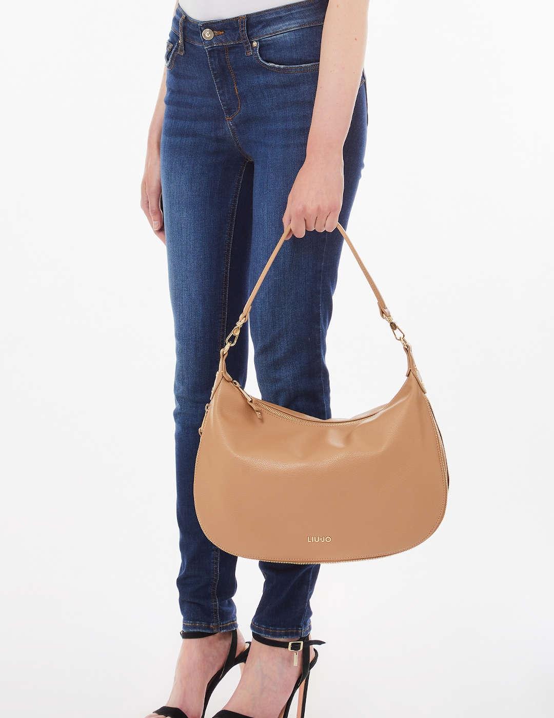 Bolso de hombro mujer Liu-Jo Hobo camel