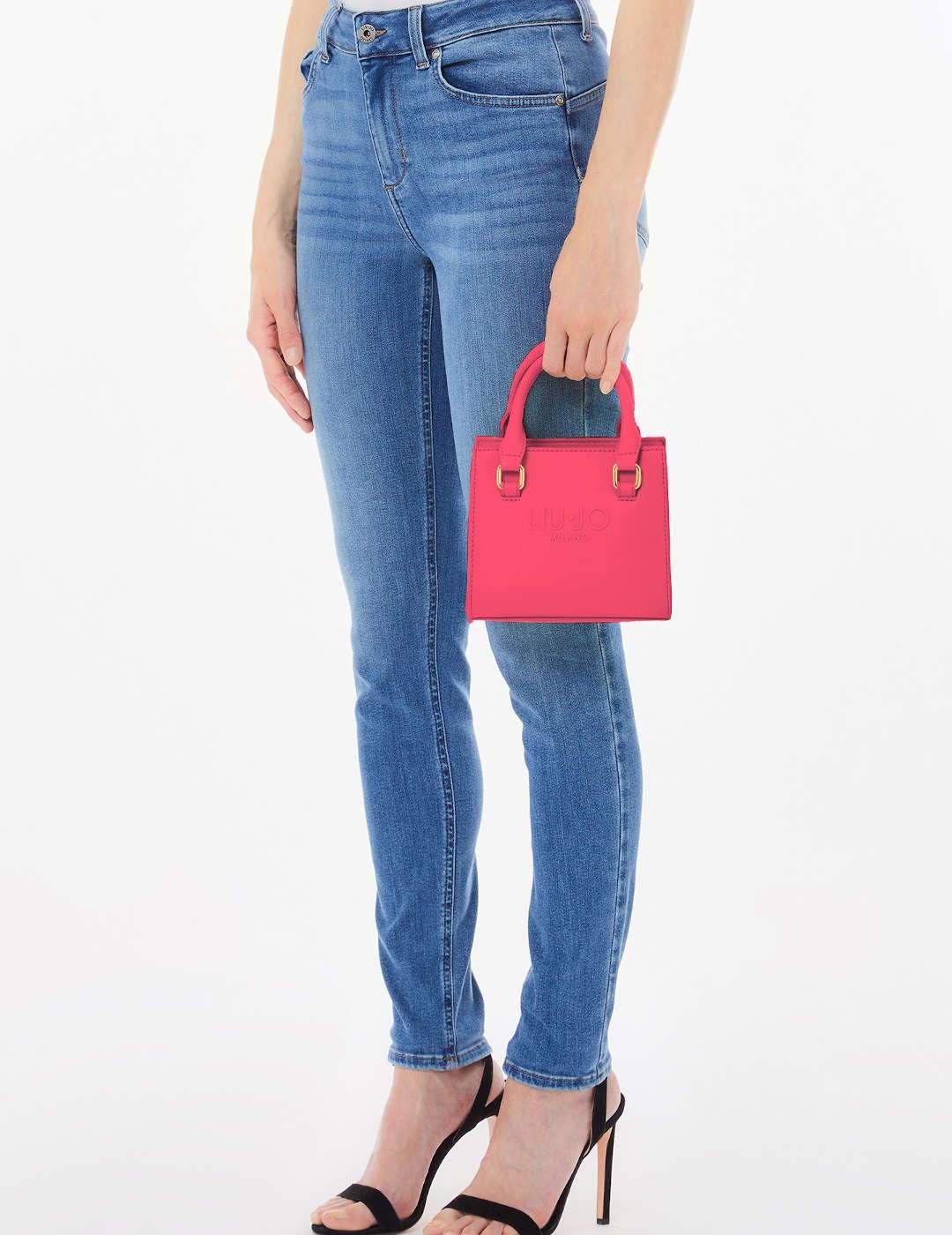 Bolso de mano pequeño mujer Liu-Jo Tote fucsia