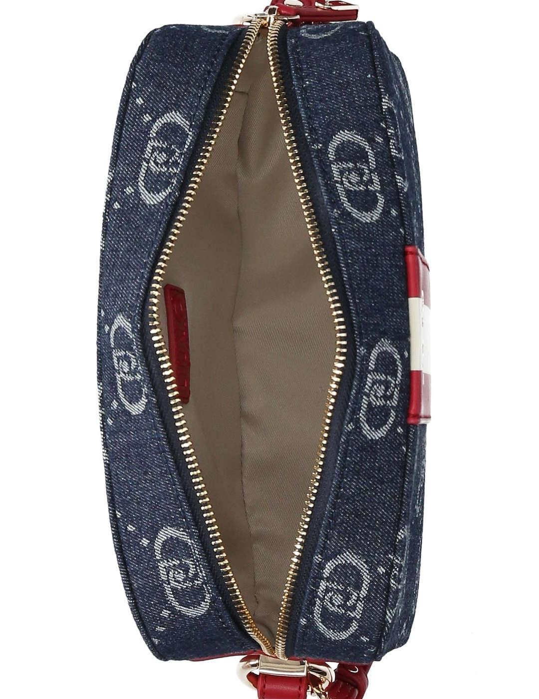 Bandolera mujer Liu-Jo Jacquard Dennin azul