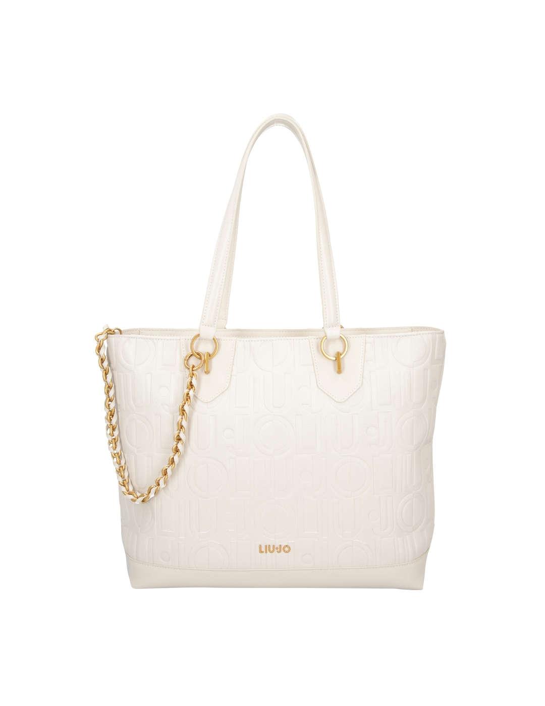 Bolso de hombro mujer Liu-Jo Tote beige
