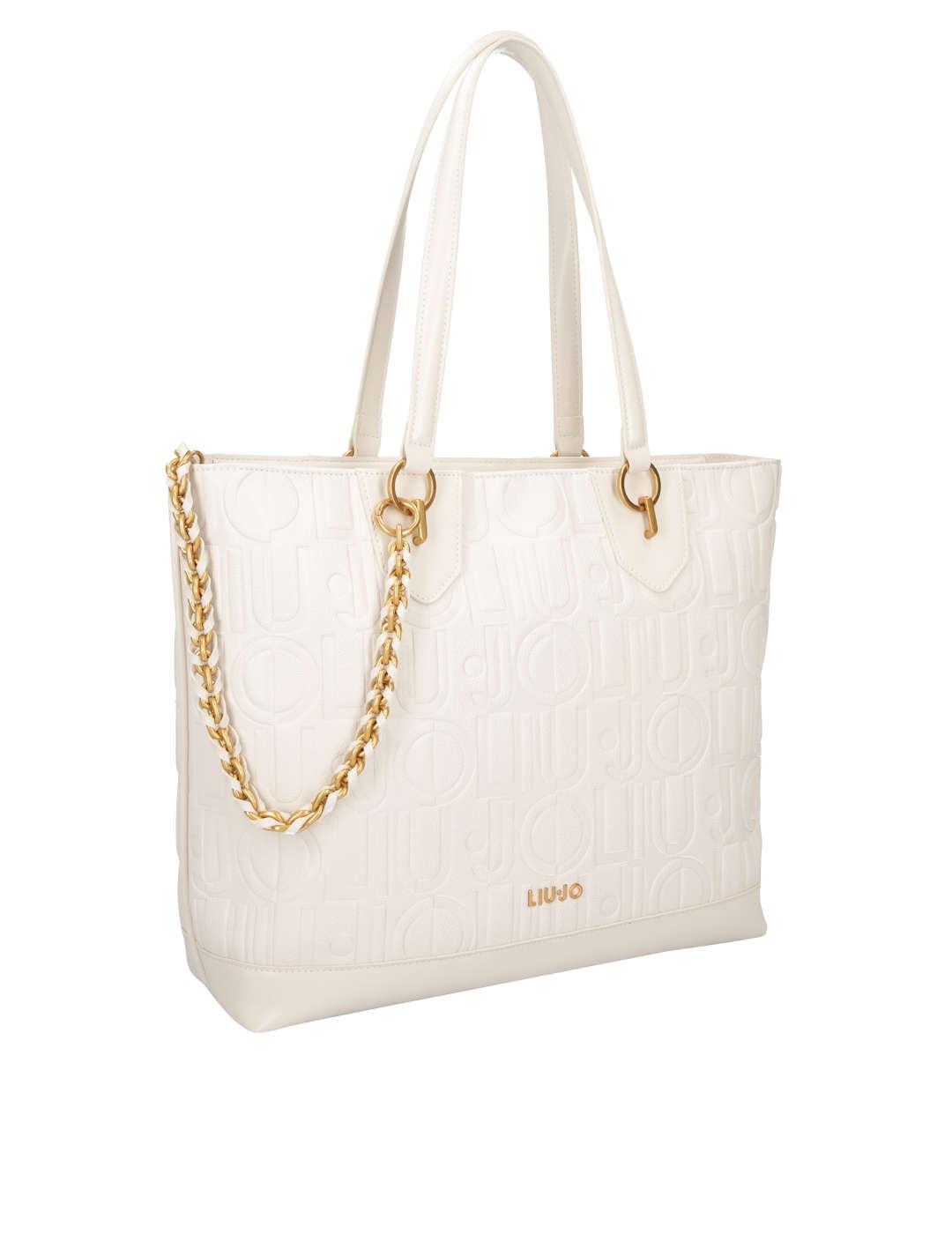 Bolso de hombro mujer Liu-Jo Tote beige