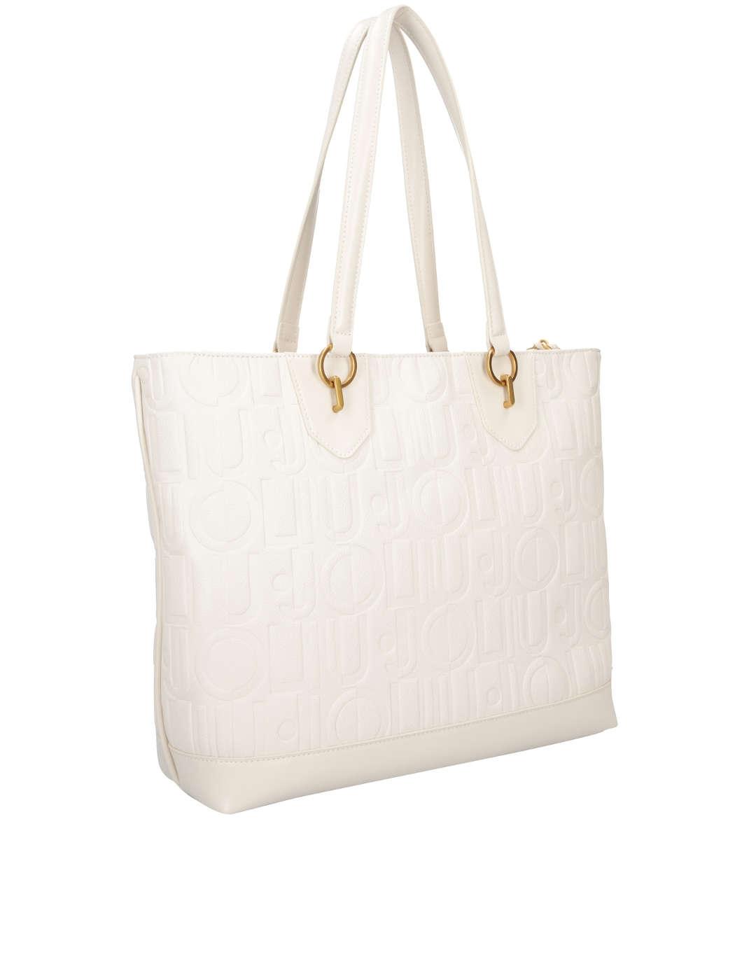 Bolso de hombro mujer Liu-Jo Tote beige