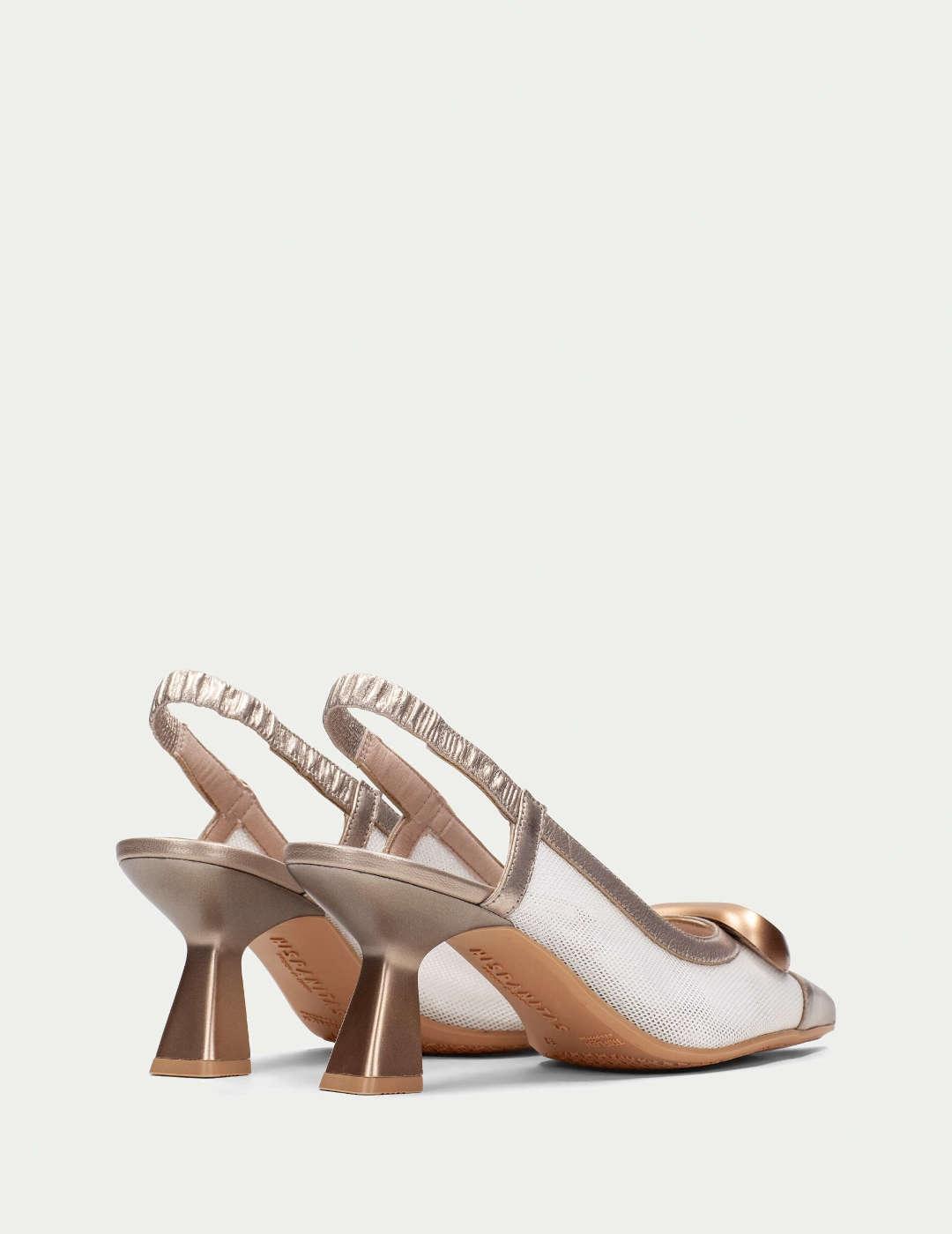 Zapato de salón mujer Hispanitas Novoa blanco-cava