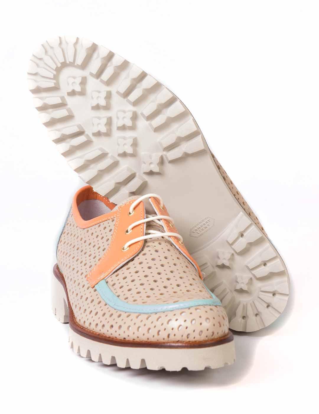 Zapato mujer Vitelo beige