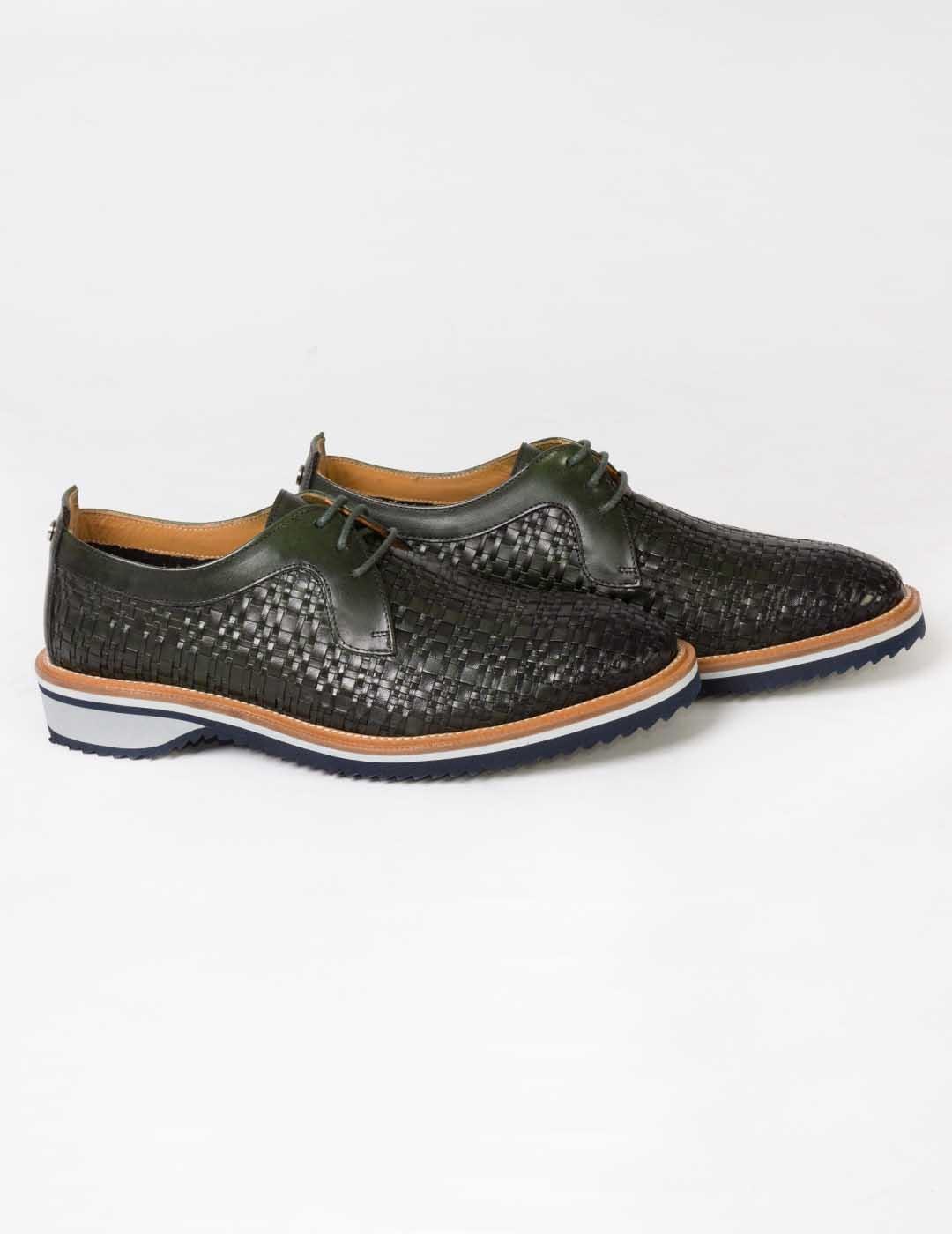 Zapato hombre Keep Honest trenzado verde