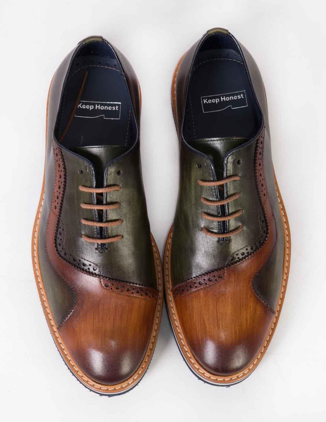 Zapato hombre Keep Honest combi verde