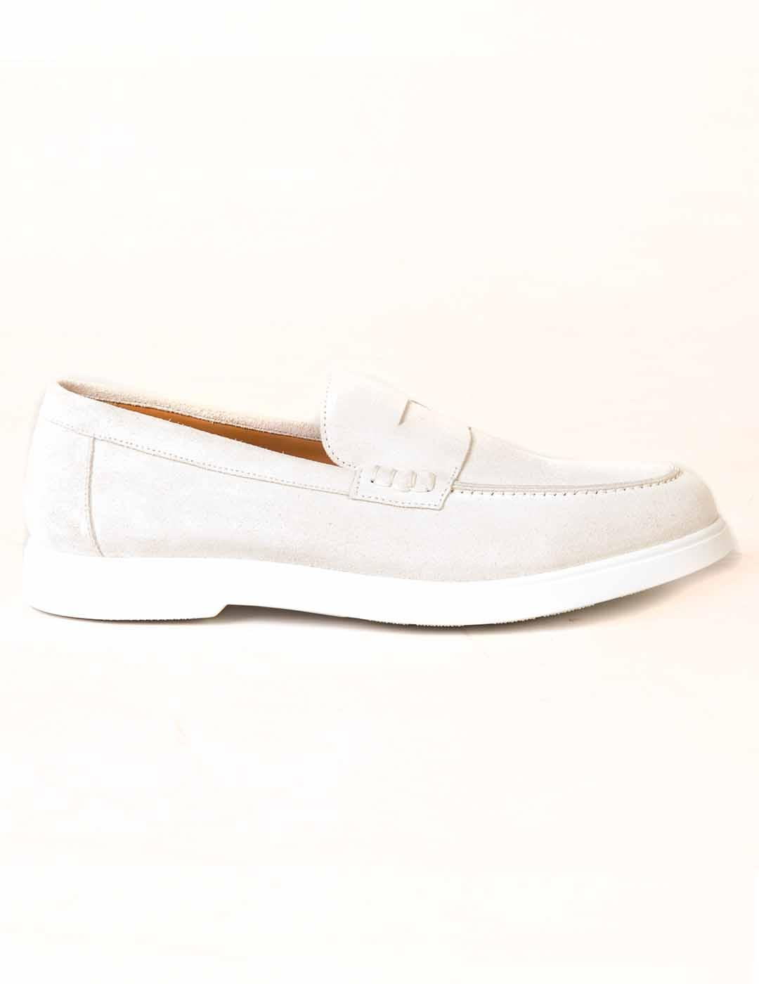 Mocasín hombre Calce blanco