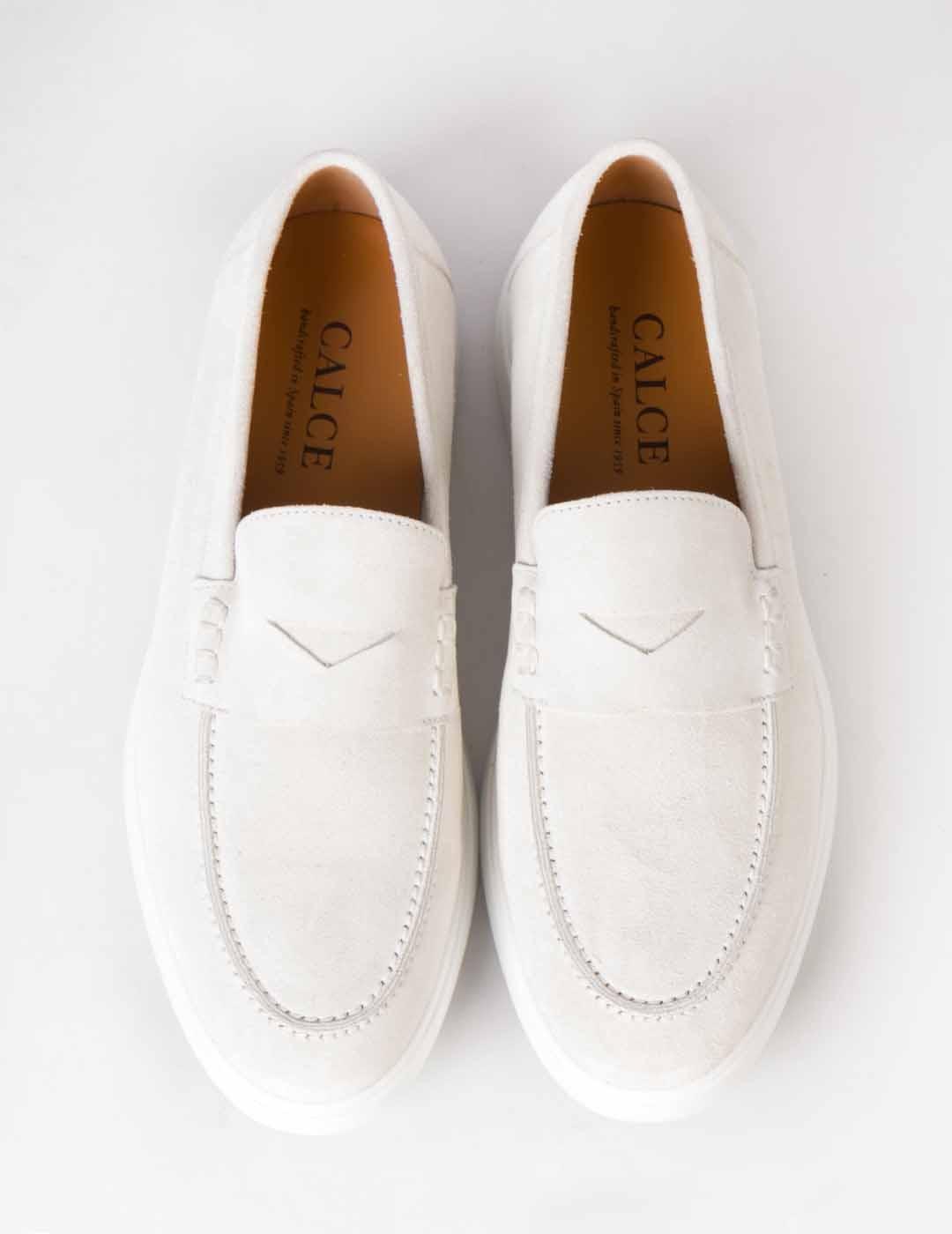Mocasín hombre Calce blanco