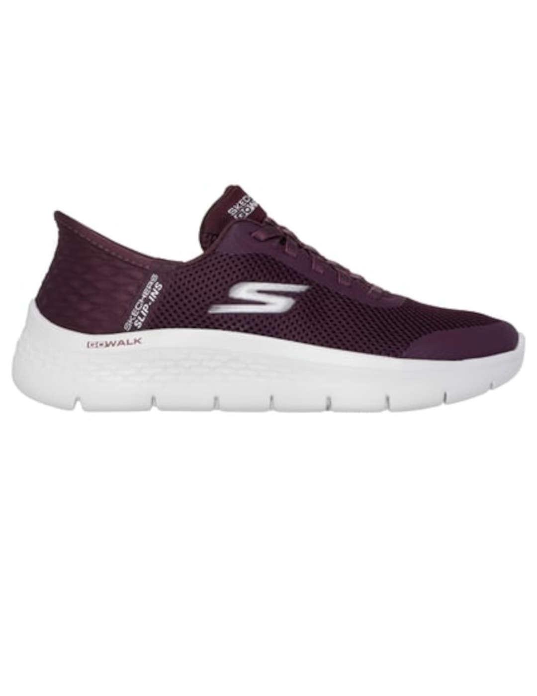 Deportivo mujer Skechers Go Walk Slip-Ins burdeos