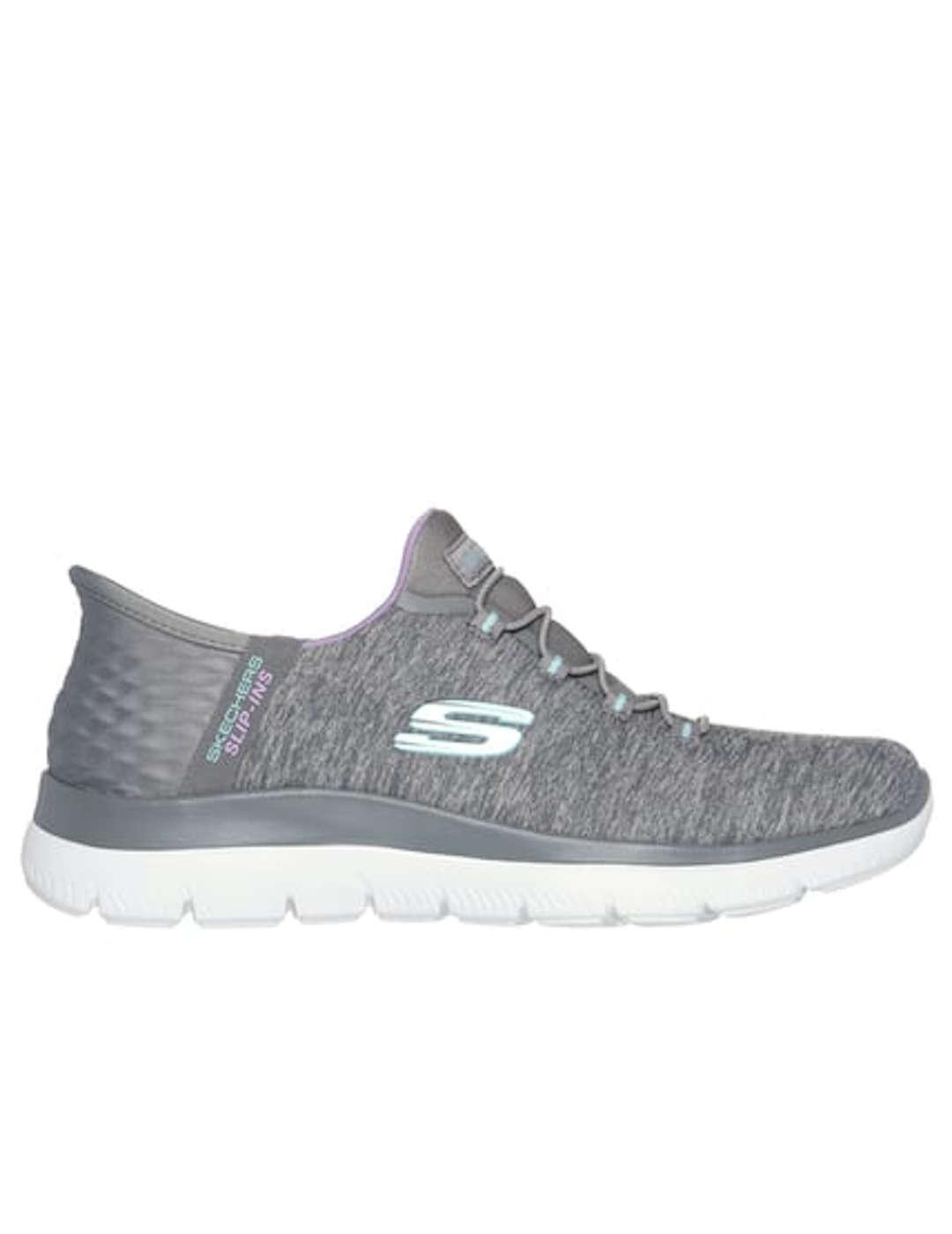 Deportivo mujer Skechers Summits Slipip-Ins gris